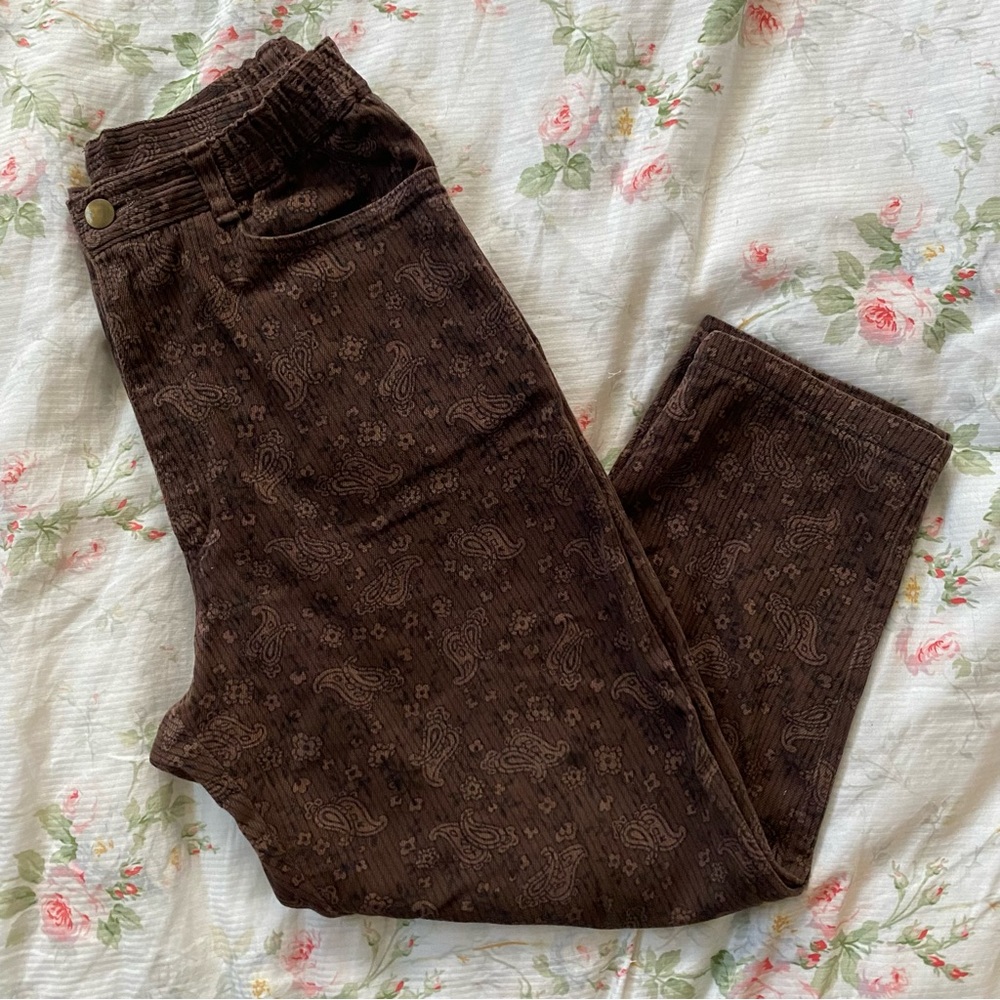 Vintage Purple Paisley Cutoffs